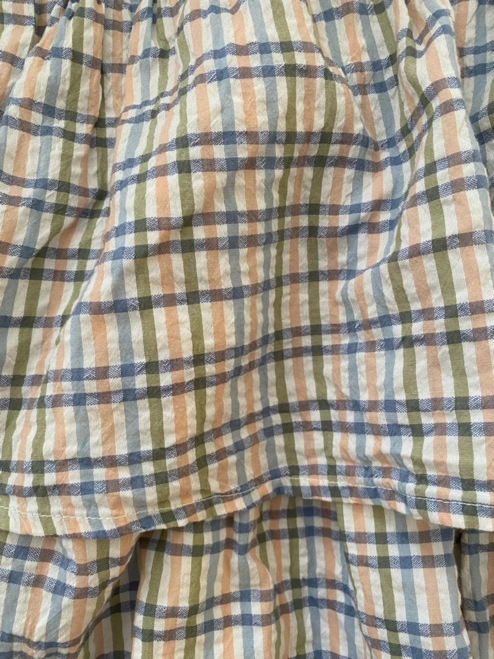Aerie Plaid  Skirt - Blue and Cream - Picture 8 of 8